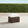 Frontgate Small Palermo Ottoman With Cushion In Bronze Finish