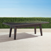 Frontgate Palermo Glass-overlay Dining Table In Bronze Finish