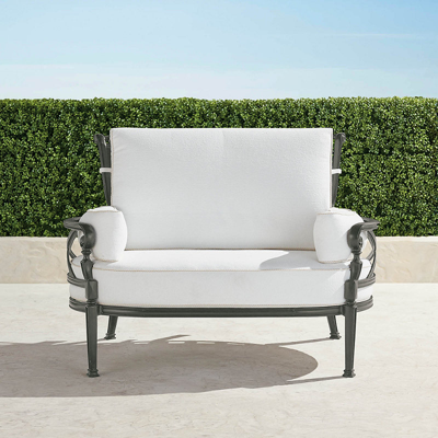 Frontgate Carlisle Oversized Cuddle Lounge In Slate Finish
