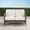 Frontgate Hampton Loveseat In Driftwood Finish