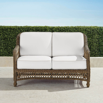 Frontgate Hampton Loveseat In Driftwood Finish