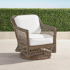Frontgate Hampton Swivel Lounge Chair In Driftwood Finish