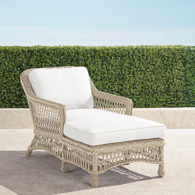 Frontgate Hampton Chaise In Ivory Finish