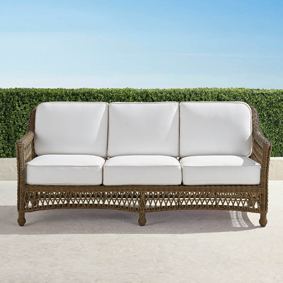 Frontgate Hampton Sofa In Driftwood Finish