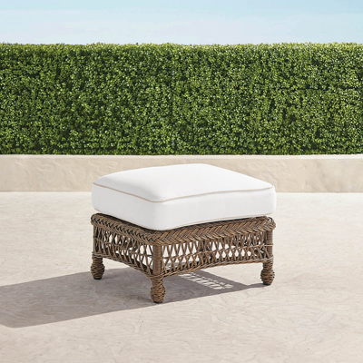 Frontgate Hampton Ottoman In Driftwood Finish