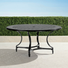Frontgate Grayson 60" Round Dining Table In Black Aluminum