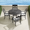 Frontgate Carlisle 5-pc. Round Dining Set In Onyx Finish