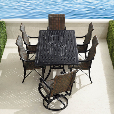 Frontgate Carlisle Woven 7-pc. Rectangular Dining Set