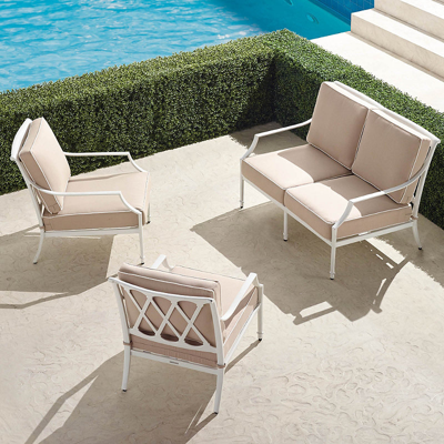 Frontgate Grayson 3-pc. Loveseat Set In White Finish