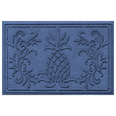 Frontgate Water & Dirt Shield  Pineapple Door Mat In Blue