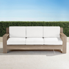 Frontgate St. Kitts Sofa In Weathered Teak With Cushions