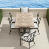 Frontgate Avery 7-pc. Rectangular Dining Set In Slate Finish