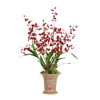 Frontgate Dancing Oncidium In Ceramic Vase