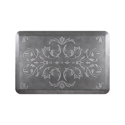 Frontgate Wellnessmats  Series Scroll Comfort Mat In Gray