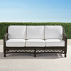 Frontgate Hampton Sofa In Black Walnut Finish