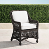 Frontgate Set Of 2 Hampton Dining Arm Chair In Black Walnut Finish