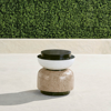 Frontgate Wyatt Stone Accent Stool
