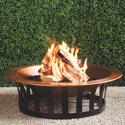Frontgate Classic Copper Fire Pit Stainless Steel