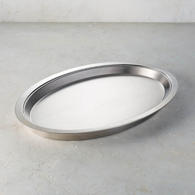 Frontgate Hot/cold Stainless Steel Oval Platter