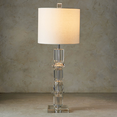 Frontgate Diana Crystal Buffet Lamp In Smoke