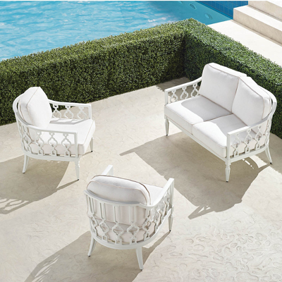 Frontgate Avery 3-pc. Loveseat Set In White Finish