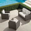 Frontgate Small Palermo 3-pc. Loveseat Set In Bronze Finish
