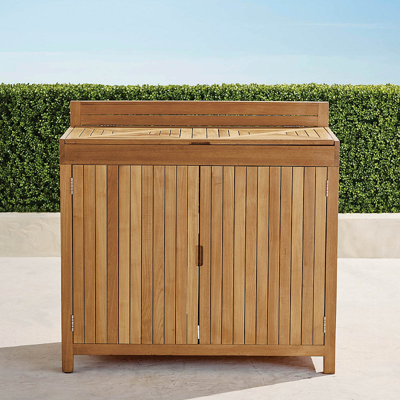 Frontgate Frances Teak Storage Cabinet