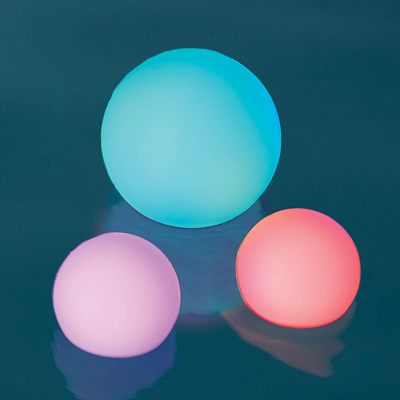 Frontgate Led Color Changing Glow Balls, Set Of Three