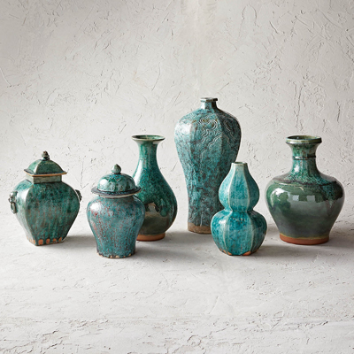 Frontgate Vert De Chine Ceramic Vases And Jars