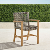 Frontgate Isola Dining Arm Chair In Natural Finish