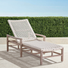 Frontgate Isola Chaise Lounge In Weathered Finish