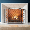 Frontgate Victoria Beveled-glass Fireplace Screen