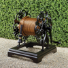 Frontgate Freestanding Medallion Hose Reel In Green