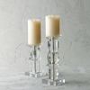 FRONTGATE DIANA CRYSTAL CANDLESTICKS