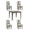 Frontgate Set Of 4 Folding Table With Chairs In Antique White