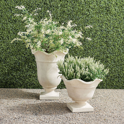 Frontgate Rafaela Planters In White