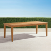 Frontgate Chevron Teak Expandable Dining Table