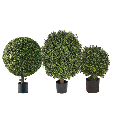 Frontgate Single Ball Outdoor Boxwood Topiary