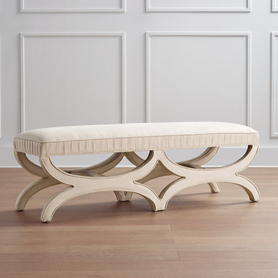 Frontgate Theo Upholstered Bench