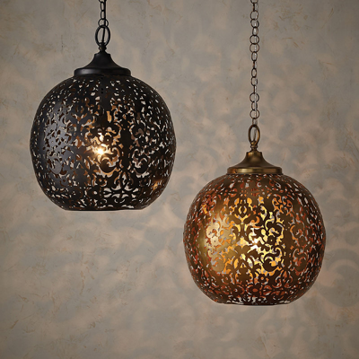 Frontgate Galicia Pendant In Brass