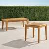 Frontgate Teak Tables In Natural Finish