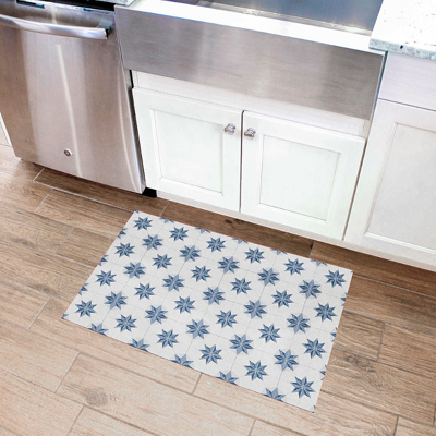 Frontgate Saint Tropez Washable Indoor Mat In Blue