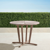 Frontgate Classic 40" Round Teak Dining Table In Weathered Finish