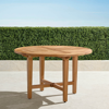 Frontgate Classic 48" Round Dining Table In Natural Teak