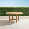 Frontgate Classic 60" Round Dining Table In Natural Teak