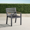 Frontgate Set Of 2 Calhoun Dining Arm Chairs In Aluminum