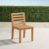 Frontgate Set Of 2 Calhoun Dining Side Chairs In Natural Teak.