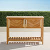 Frontgate Westport Console With Beverage Tub In Teak