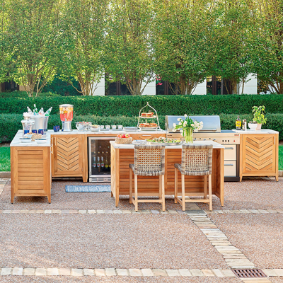 Frontgate Westport Outdoor Kitchen Collection In Natural