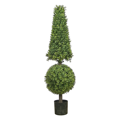 Frontgate Outdoor Boxwood Ball Cone Topiary